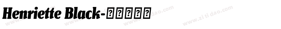 Henriette Black字体转换